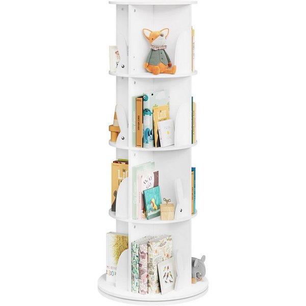 Woltu Kinderregal, 1-tlg., Bücherregal Kinder, drehbar, 360° drehbar