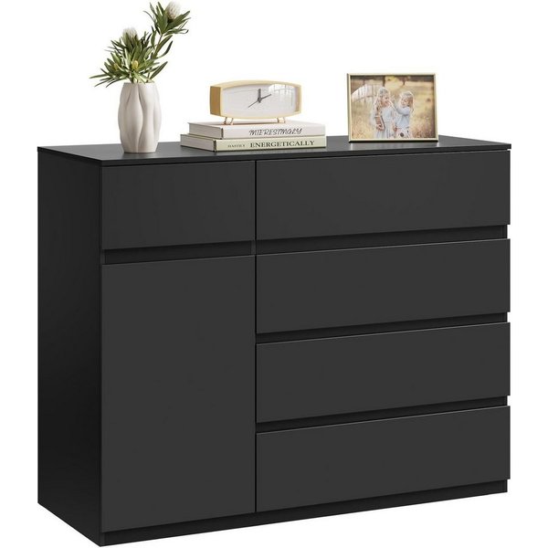 Woltu Kommode (1 St), 100 x 80 x 40 cm Moderner Schubladenschrank