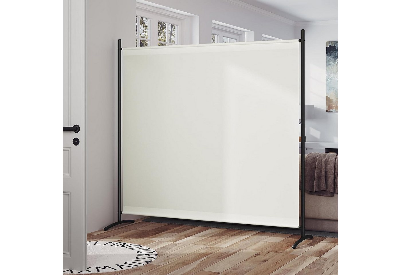 Woltu Paravent (1 St), Raumteiler freistehend, Sichtschutzwand 180x177 cm – Bild 2 von 5