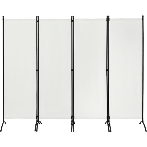 Woltu Paravent, Raumteiler 4-teilig 224x182 cm, Trennwand klappbar, innen outdoor