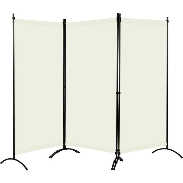 Woltu Paravent, 3-teilig 255x182 cm, Trennwand klappbar, Raumteiler freistehend