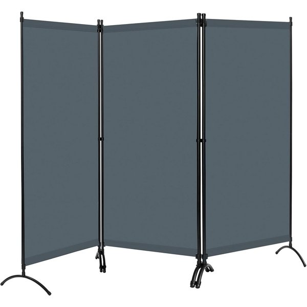 Woltu Paravent, 3-teilig 255x182 cm, Trennwand klappbar, Raumteiler freistehend