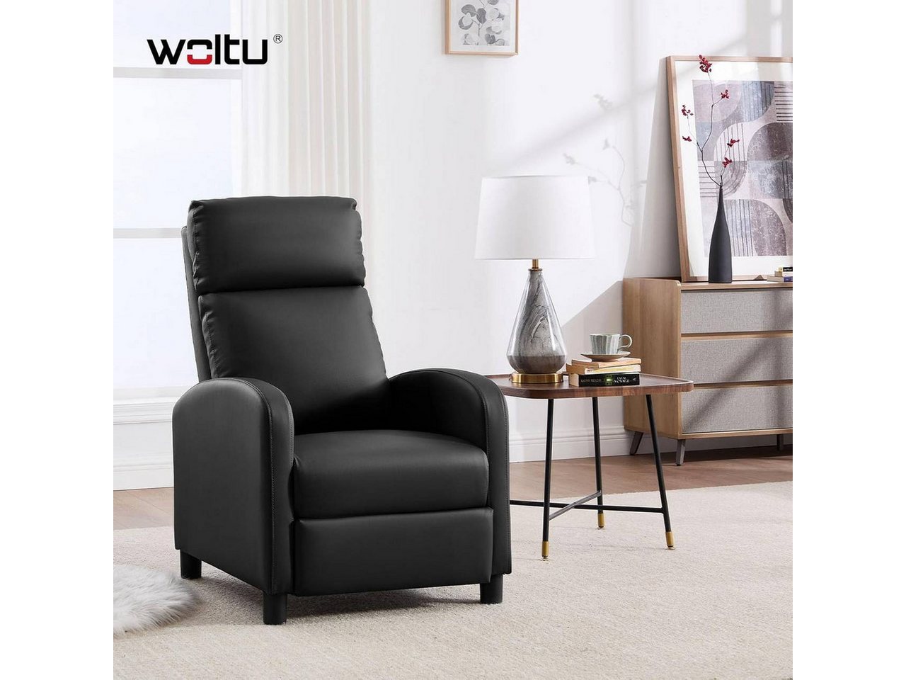 Woltu Relaxsessel (1-St), Lesesessel, Loungesessel mit Liegefunktion – Bild 2 von 5