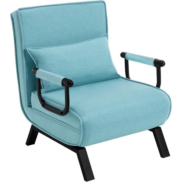 Woltu Schlafsofa, 1 Teile, Schlafsessel 3 in 1, mit Bettfunktion, Sofabett Gästebett