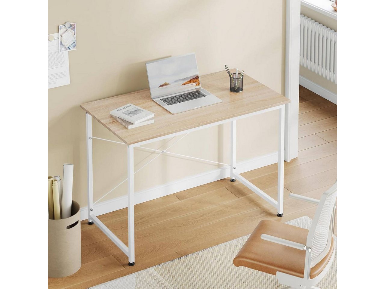 Woltu Schreibtisch (1-St), Computertisch, für Büro Homeoffice Arbeitszimmer Schlafzimmer – Bild 2 von 5