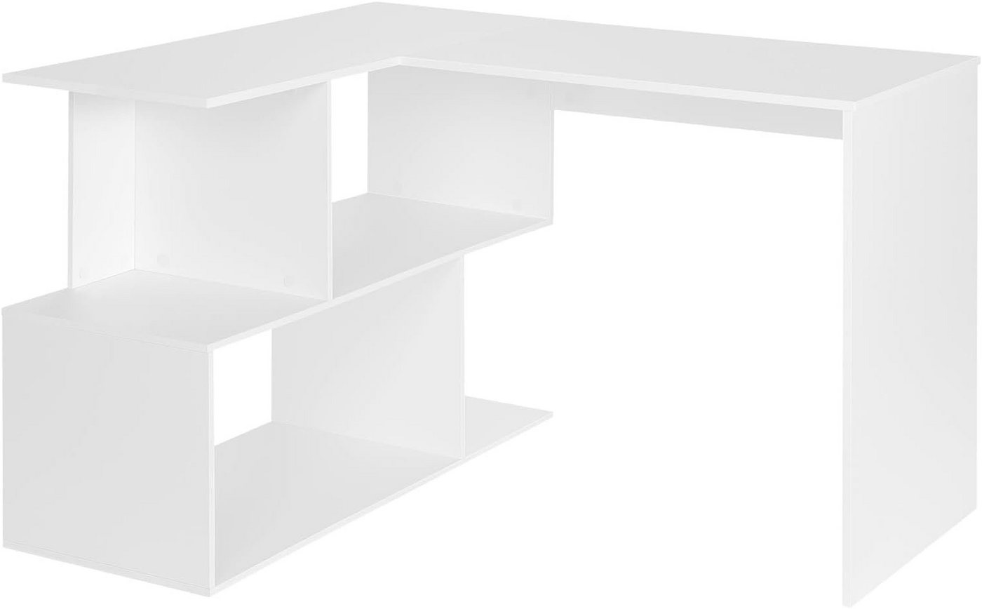 Woltu Schreibtisch (1-St), Computertisch L Form, Eckschreibtisch 120x100cm, mit Ablagen – Bild 2 von 5