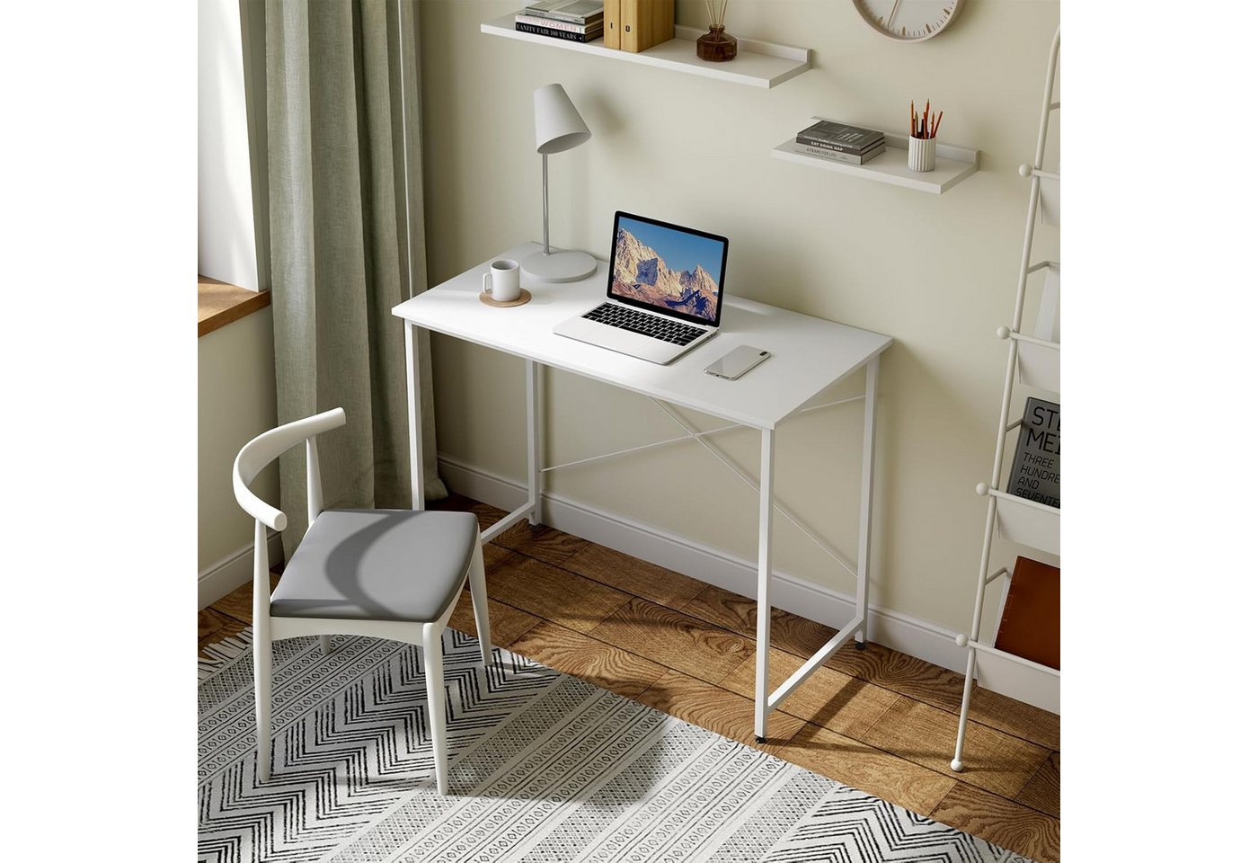 Woltu Schreibtisch (1-St), Computertisch, für Büro Homeoffice Arbeitszimmer Schlafzimmer – Bild 4 von 5