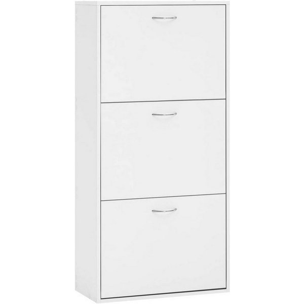Woltu Schuhschrank (1-St) mit 3 Regale, verstellbaren Trennwänden, für 14-18 Paar Schuhe
