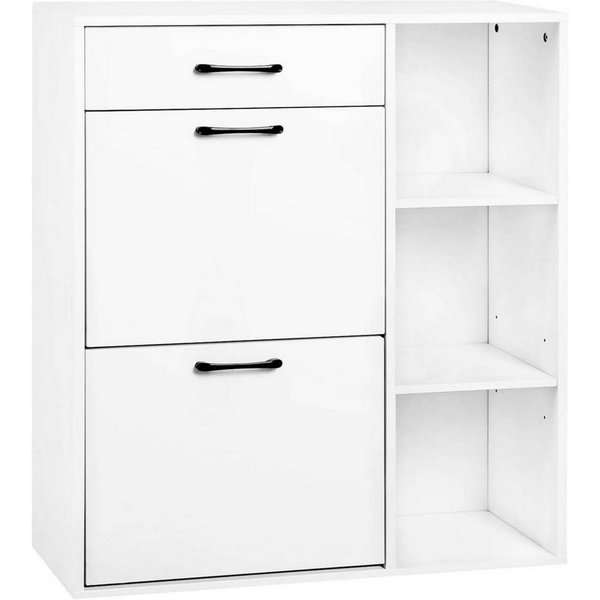 Woltu Schuhschrank (1-St) Schuhkipper mit 2 Klappfächern, platzsparend