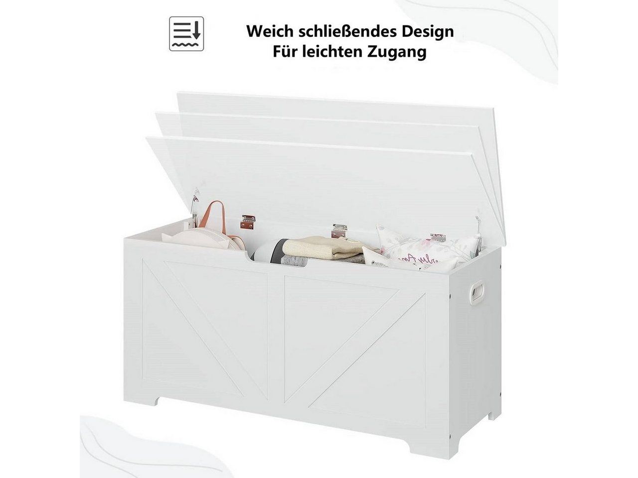 Woltu Sitzbank (1-St), mit Stauraum Sitzfläche, 100x47x40cm – Bild 5 von 5