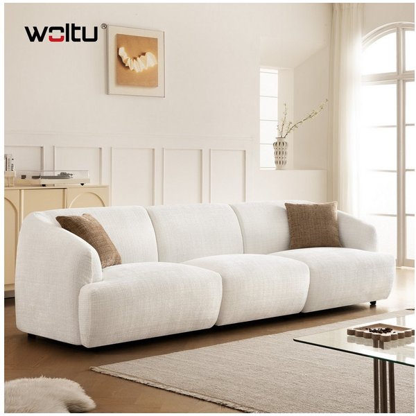 Woltu Sofa, Modulares Sofa, aus Chenille, verstellbaren Füßen