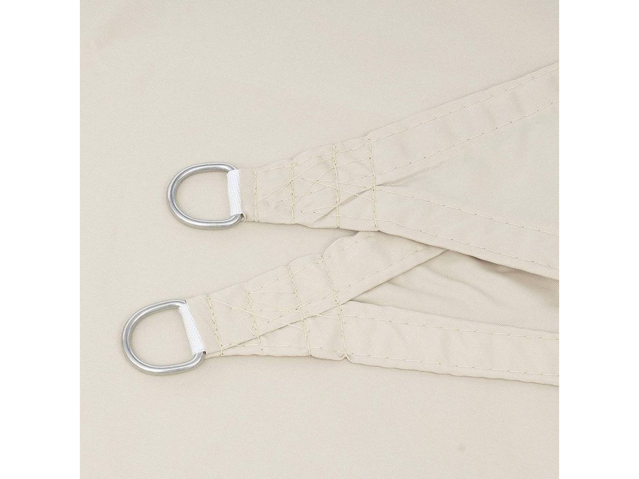 Woltu Sonnensegel, Sonnensegel Polyester Windschutz creme – Bild 3 von 5
