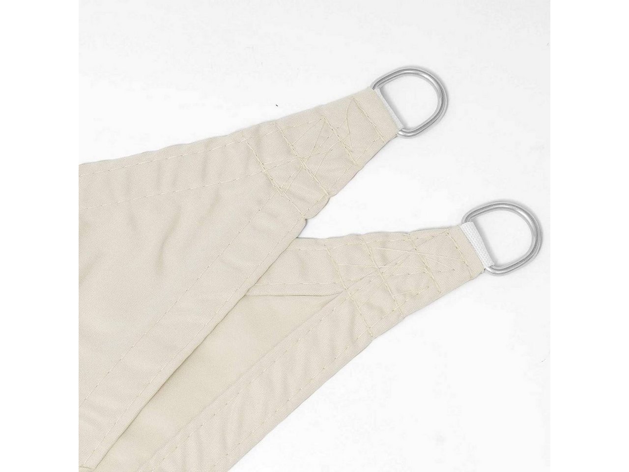 Woltu Sonnensegel, Sonnensegel Polyester Windschutz creme – Bild 4 von 5