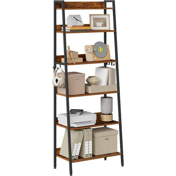 Woltu Standregal, 1-tlg., Leiterregal mit 5/6 Ebenen Standregal Industrie Stil