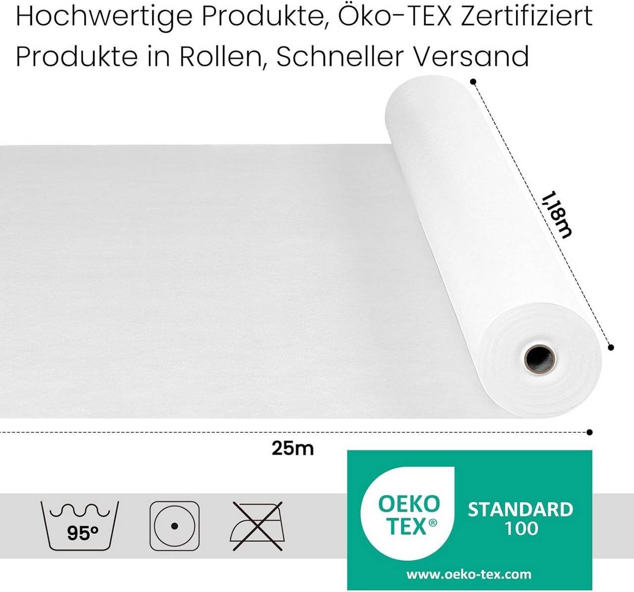 Woltu Tischdecke (1-tlg), Einweg Vlies Tischdecke, wasserdicht Zuschneider – Bild 3 von 5