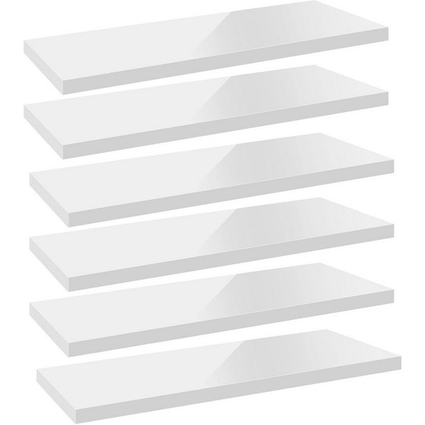 Woltu Wandregal, 6-tlg., Schweberegal Regal Wanddeko aus MDF