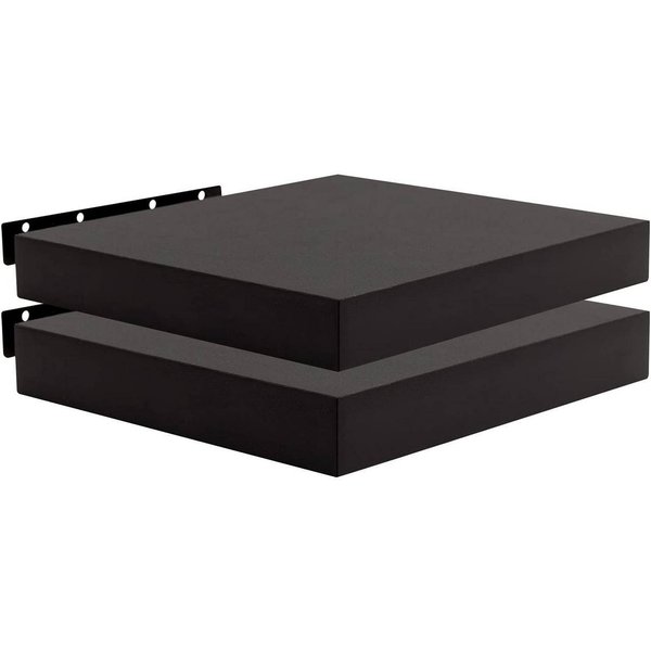 Woltu Wandregal, 2er-Set Wandboard CD DVD Regal Bücherregal Holz Board
