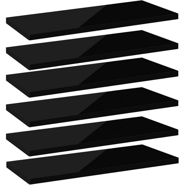 Woltu Wandregal, 6-tlg., Schweberegal Regal Wanddeko aus MDF
