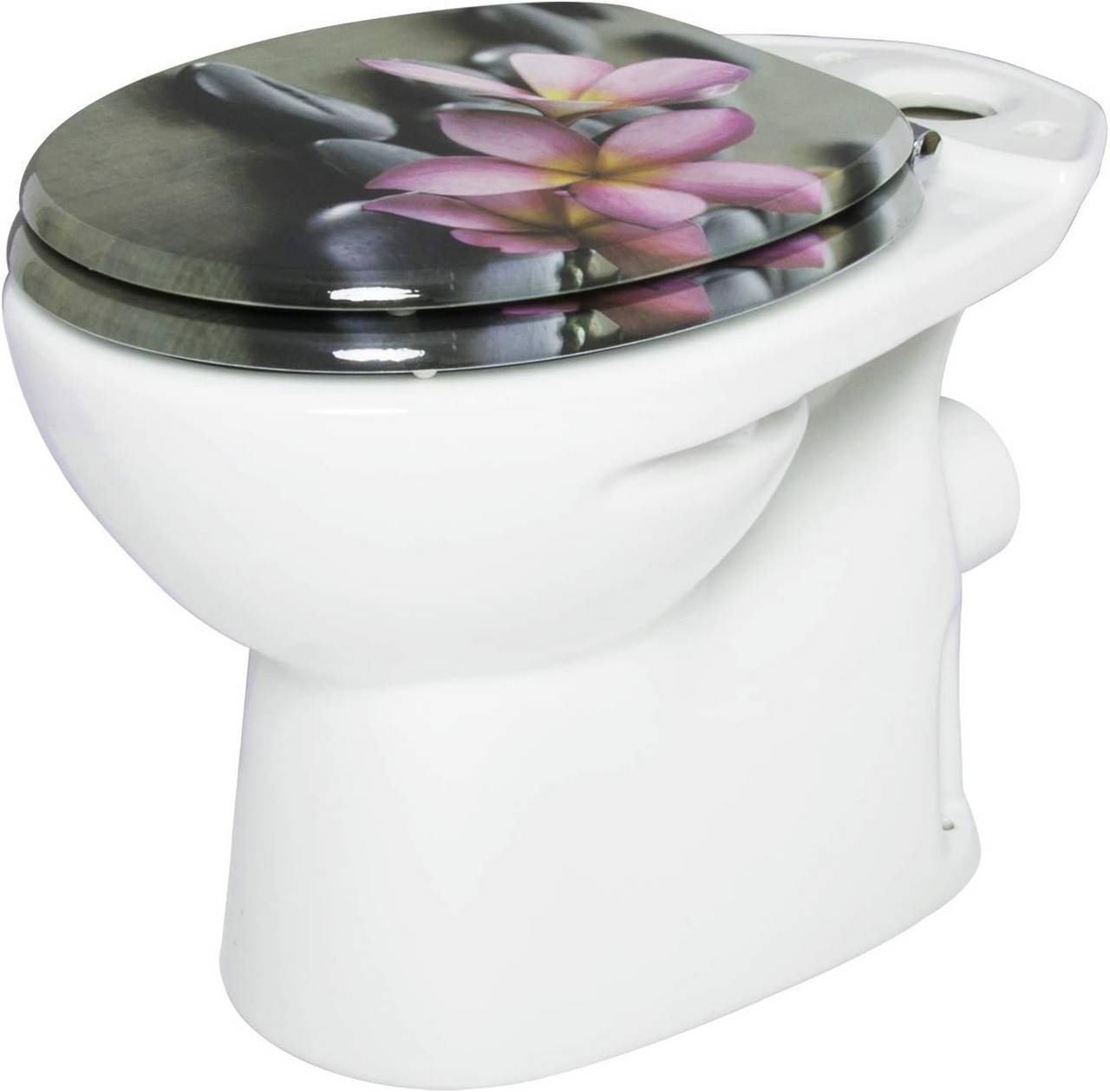 Woltu WC-Sitz (1-St), MDF mit Absenkautomatik, Softclose Scharnier, Schön – Bild 5 von 5