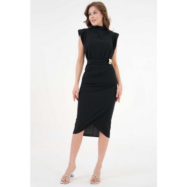 WOMAN VISION Midikleid Wickelkleid in Midi-Länge
