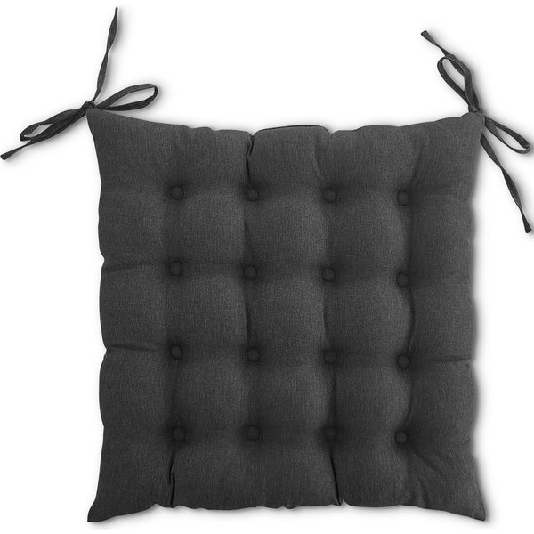 wometo Stuhlkissen Prime 40x40, OEKO-TEX®, Sitzkissen mit Steppung & Bändern