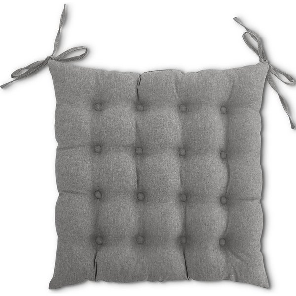 wometo Stuhlkissen Prime 40x40, OEKO-TEX®, Sitzkissen mit Steppung & Bändern