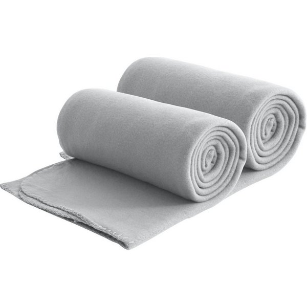 Wohndecke 2er Set eco-line Fleecedecke ca. 130x160, wometo, OEKO-TEX®, 100% recyceltes Material, Antipilling