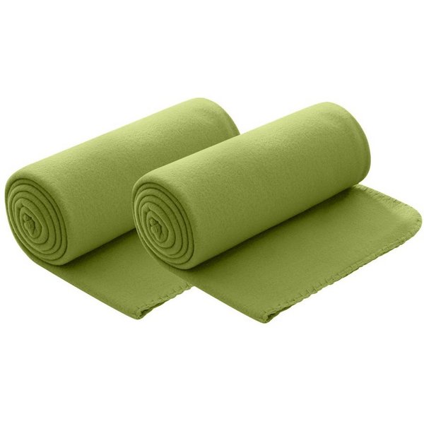Wohndecke Polar-Fleece, wometo, OEKO-TEX®, 2 Fleecedecken mit Kettel-Rand & Anti-Pilling