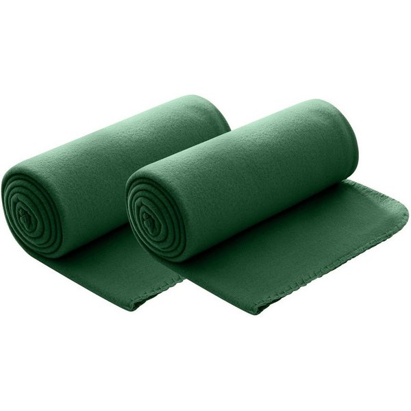 Wohndecke Polar-Fleece, wometo, OEKO-TEX®, 2 Fleecedecken mit Kettel-Rand & Anti-Pilling
