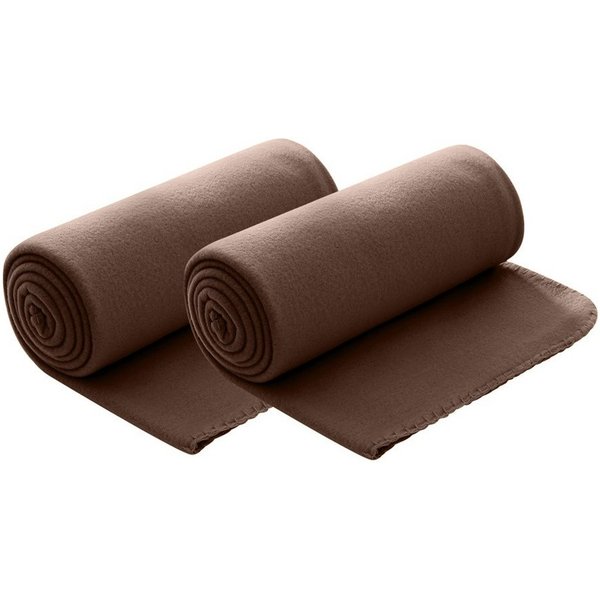 Wohndecke Polar-Fleece, wometo, OEKO-TEX®, 2 Fleecedecken mit Kettel-Rand & Anti-Pilling