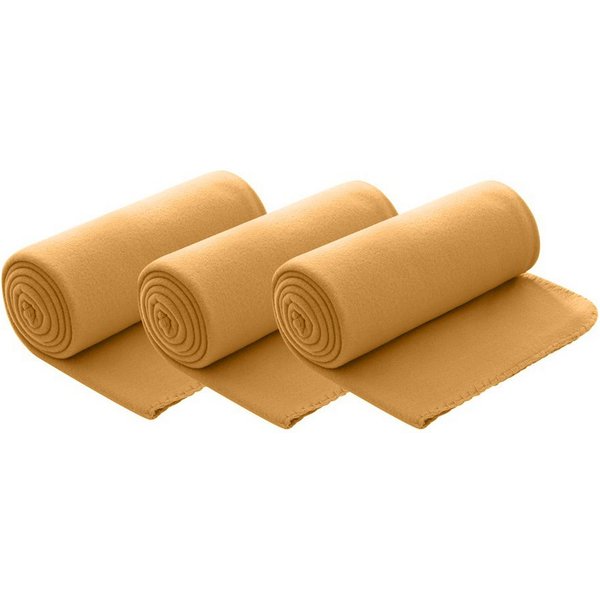 Wohndecke Polar-Fleece, wometo, OEKO-TEX®, 3 Fleecedecken mit Kettel-Rand & Anti-Pilling