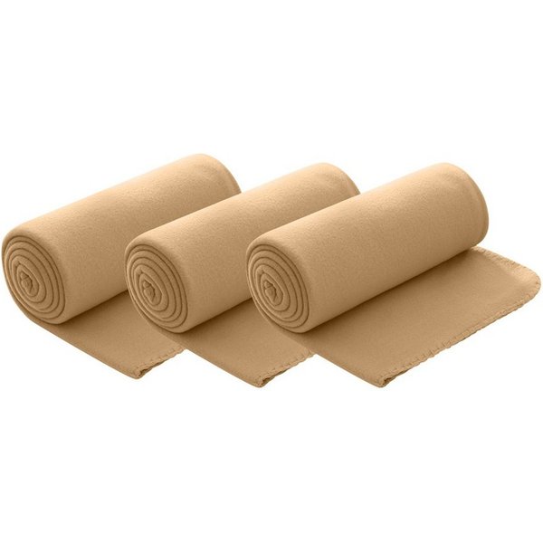 Wohndecke Polar-Fleece, wometo, OEKO-TEX®, 3 Fleecedecken mit Kettel-Rand & Anti-Pilling