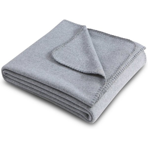 Wohndecke Premium-Fleecedecke in 2 Größen, extra dick, wometo, OEKO-TEX®, extra dick, Qualitäts-Kettelrand & Anti-Pilling