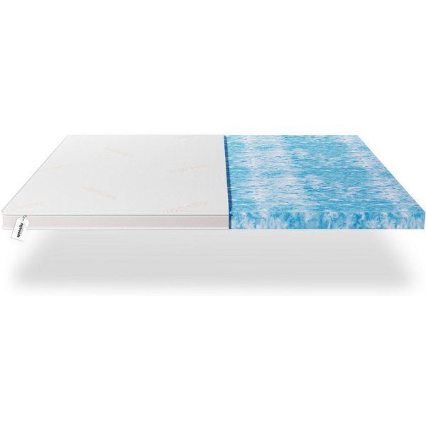 wonello, Topper wonello PremiumPLUS GEL Topper, 9 cm hoch, Gelschaum, (druckentlastend & waschbar), Luxus Matratzentopper mit 3D-Klimaband