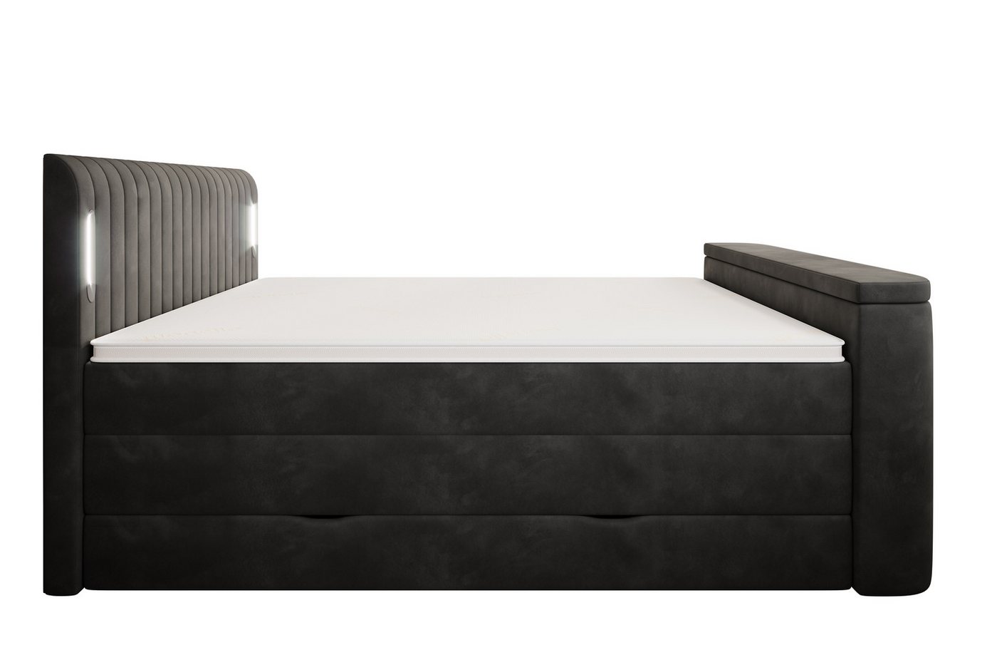 wonello Boxspringbett FLY mit TV-Lift, mit Bettkasten, TFK-Matratzen und premium Topper, LED-Beleuchtung – Bild 5 von 5