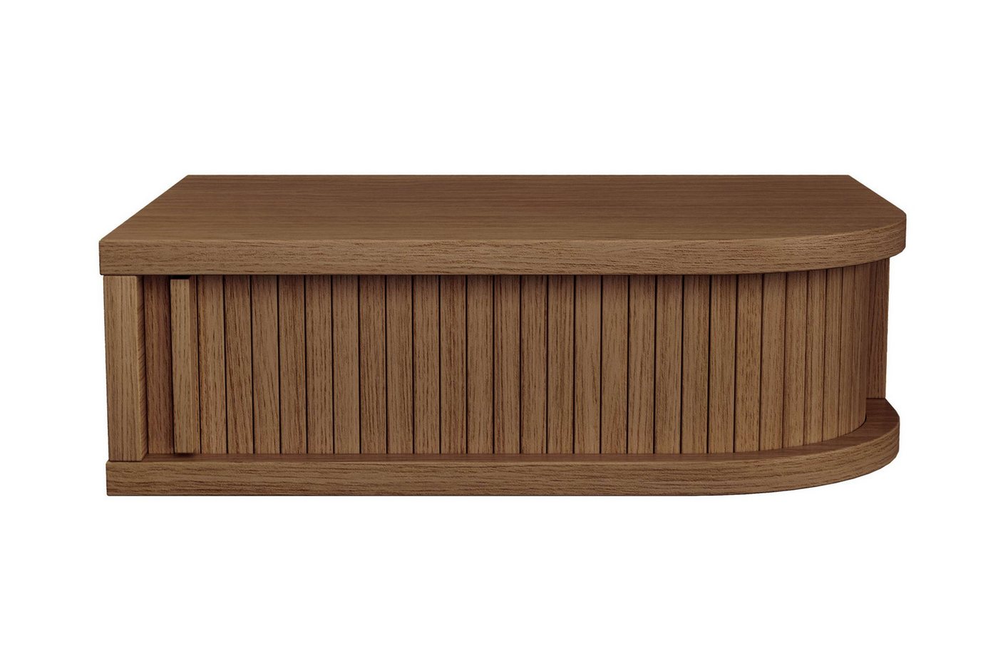 Woodman Nachttisch Farsta, Nako, Nachtkommode (Made in Europe), in 3 Farben, mit Tambourschiebetüren, mit Eichenholz furniert, FSC® – Bild 2 von 5