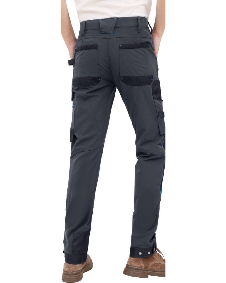 WORK IDEA Arbeitshose Herren Slim-Fit Arbeitshose, belastete Bereiche aus Cordura (1-tlg) strapazierfähige Eleganz für höchste Ansprüche – Bild 3 von 5