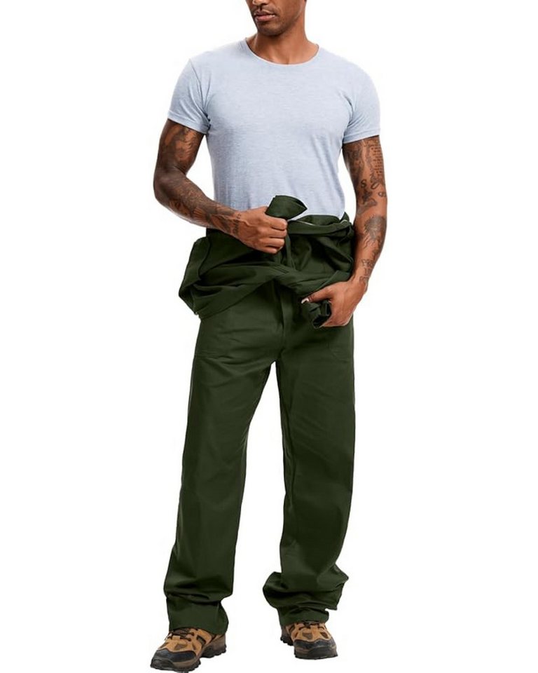 WORK IDEA Arbeitsoverall Herren, Arbeitshose Herren Premium aus 100% Baumwolle (1-tlg) für Bauarbeiter, Handwerker und Heimwerker – Bild 3 von 5