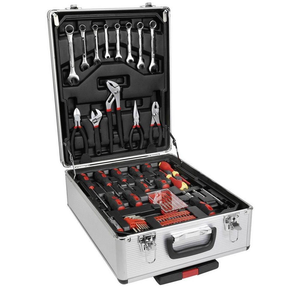 WorkPro Werkzeugset Trolley-Koffer bestückt WP1050, im Koffer, mit Rollen – Bild 3 von 5