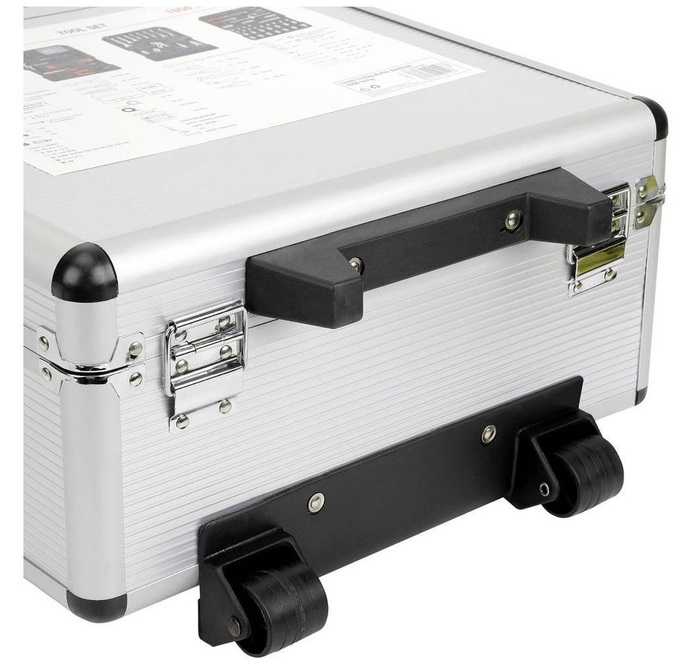 WorkPro Werkzeugset Trolley-Koffer bestückt WP1050, im Koffer, mit Rollen – Bild 5 von 5