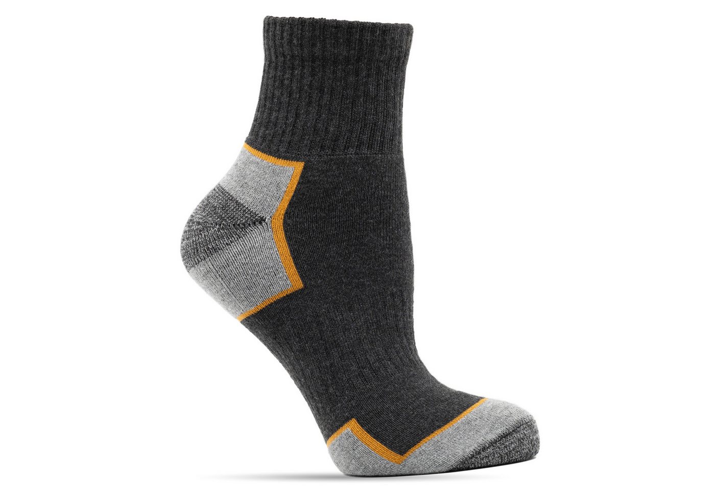 WORKSHIELD Arbeitssocken Herren – Robuste & gepolsterte kurze Socken, atmungsaktiv, (10-Paar) verstärkte Ferse & Spitze, perfekter Sitz, für Arbeit & Alltag – Bild 4 von 5