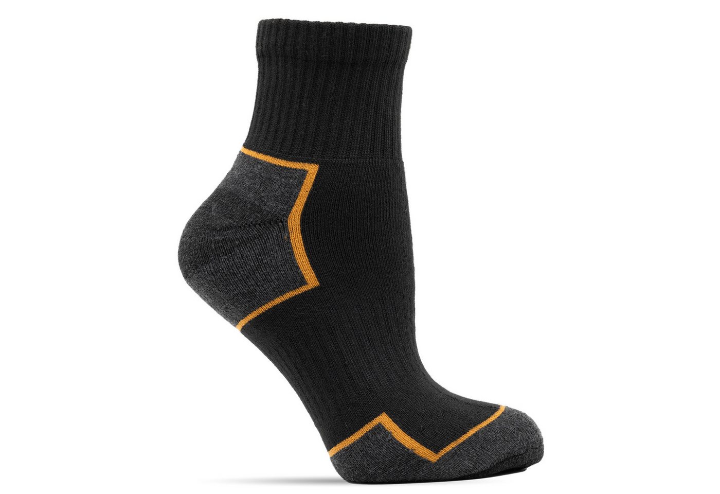 WORKSHIELD Arbeitssocken Herren – Robuste & gepolsterte kurze Socken, atmungsaktiv, (10-Paar) verstärkte Ferse & Spitze, perfekter Sitz, für Arbeit & Alltag – Bild 5 von 5