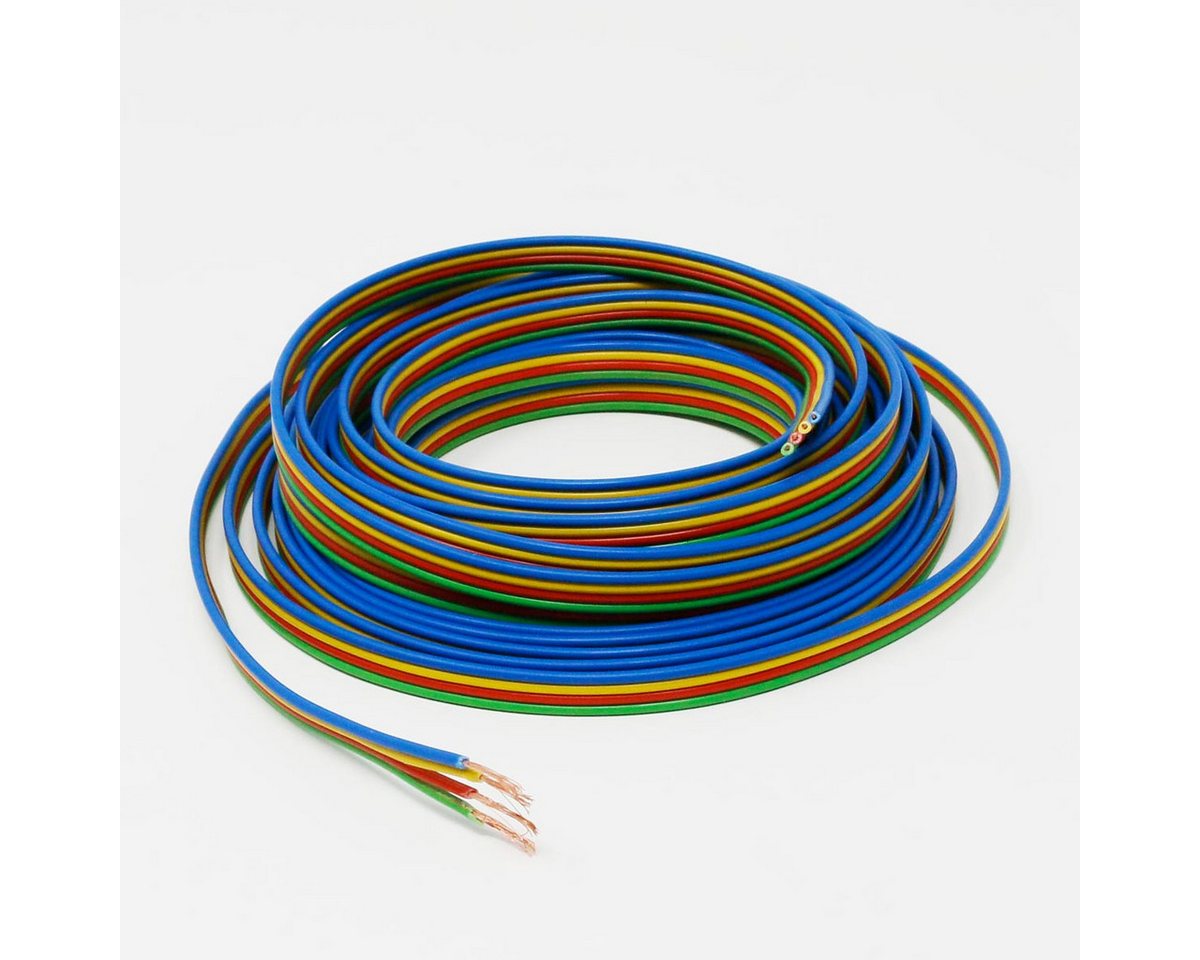 world-trading-net 5m Kupferlitze 4-adrig 0,14mm² Kabel ideal RGB Elektro-Kabel – Bild 5 von 5
