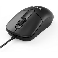Wortmann TERRA Mouse 1500 Corded USB black 3 Tasten, symmetrisch, mit Kabel, 1,80 m
