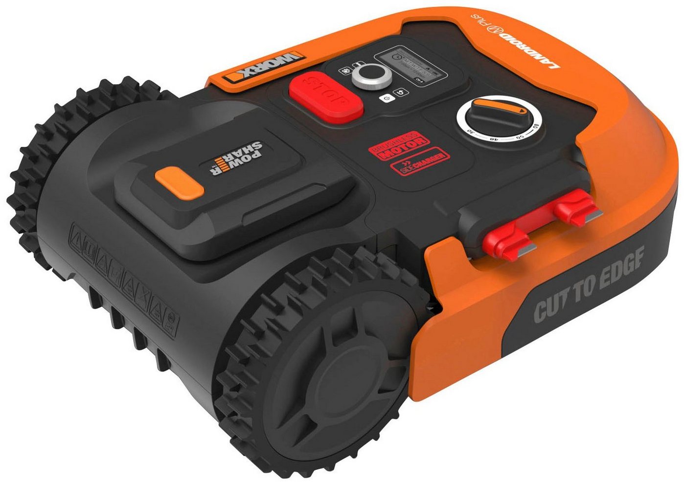 Worx Rasenmähroboter Landroid M700 Plus, bis 700 m² Rasenfläche, (Set), 700m², 20V/4Ah, 18cm/30-60mm, WiFi/Bluetooth, Cut to edge, PowerShare – Bild 4 von 5