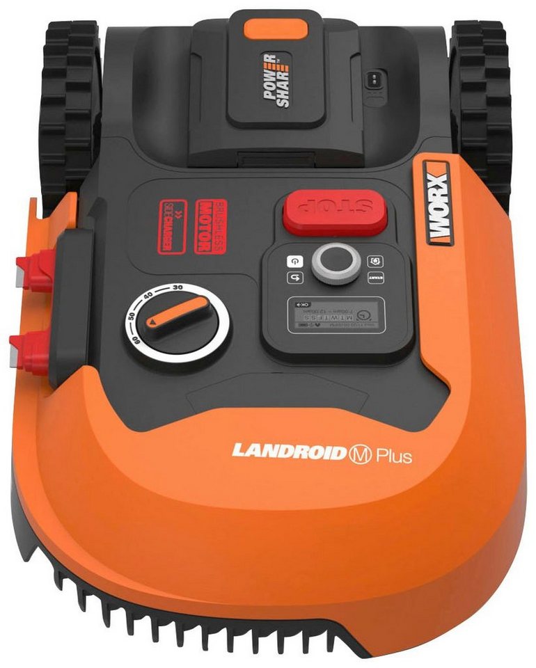 Worx Rasenmähroboter Landroid M700 Plus, bis 700 m² Rasenfläche, (Set), 700m², 20V/4Ah, 18cm/30-60mm, WiFi/Bluetooth, Cut to edge, PowerShare – Bild 5 von 5