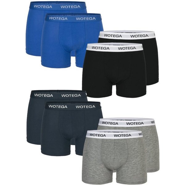 WOTEGA Boxershorts Joe (Spar-Set, 8er-Pack) moderne Baumwoll Unterhosen exklusiv im 8er Pack
