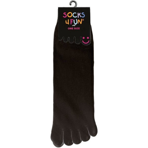 Wowerat Basicsocken 4 Paar Einzel-Zehen-Socken, Socken mit 5 Einzelzehen, One-Size