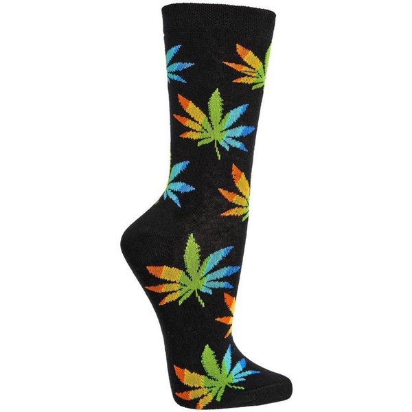 Wowerat Freizeitsocken 2 Paar Fun Socken, Spaß mit Socken, Hanf Motive, für Damen & Herren