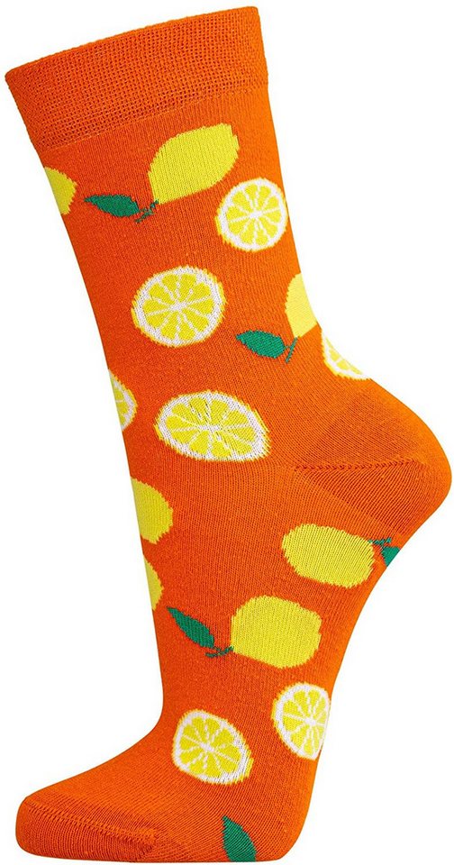 Wowerat Freizeitsocken 3 Paar modische Damensocken, Bunte Früchte, Spaß Socken, Motivsocken – Bild 2 von 5